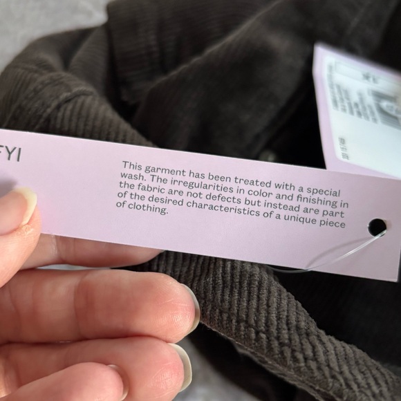 Wild Fable 1X Brown Dark Corduroy Pants Jeans Slim Boot Cut High Rise Retro - Picture 11 of 11